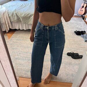 Women's Blue and Navy Jeans
